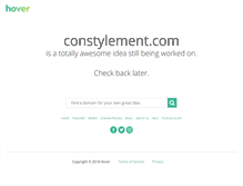 Tablet Screenshot of constylement.com